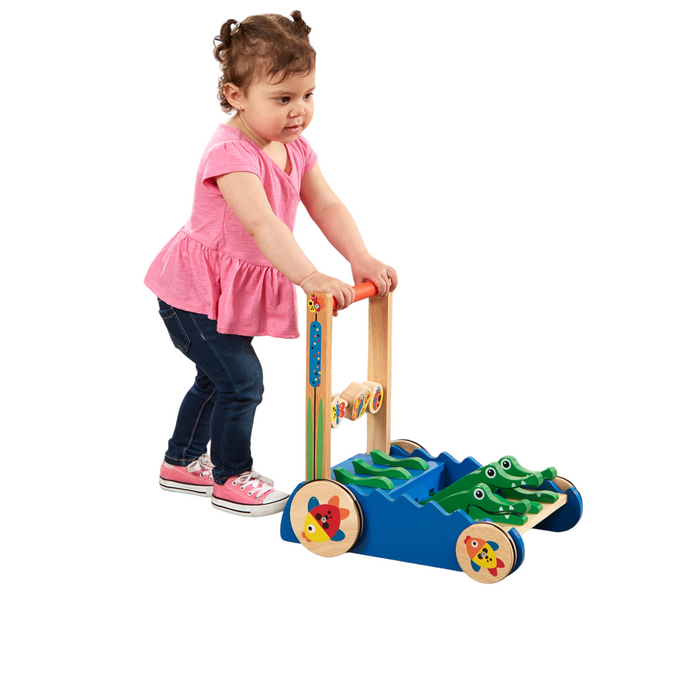 Melissa & Doug Chomp and Clack Alligator Push Toy
