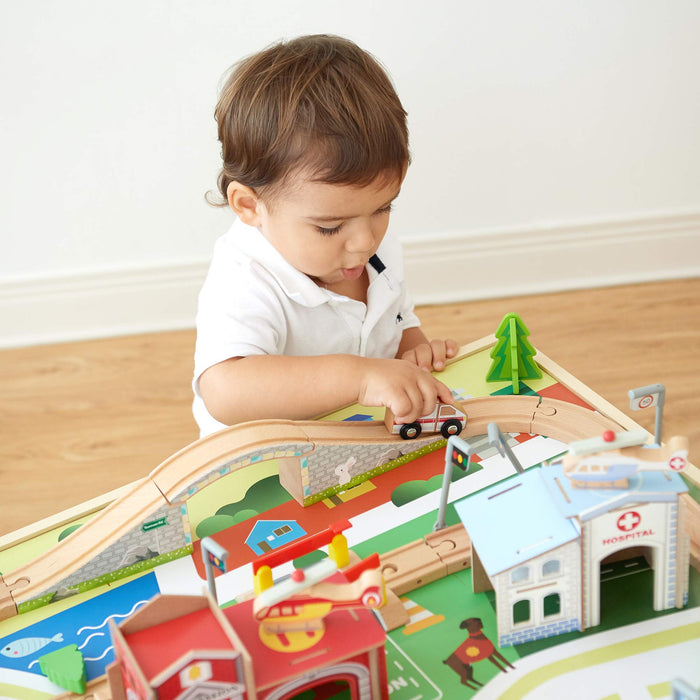 Teamson Kids Play Lab Toys Country Train And Table Set