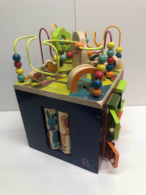 secondhand B. Toys Zany Zoo Wooden Activity Cube