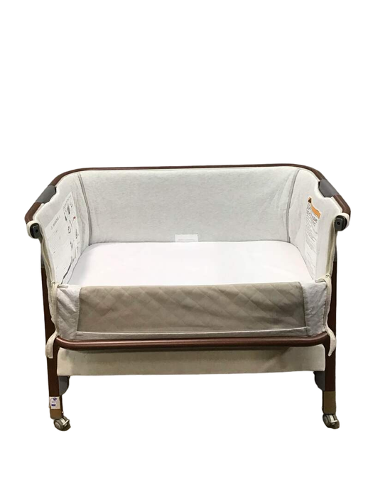 secondhand Tutti Bambini Cozee Luxe Bedside Bassinet, Walnut/Cream