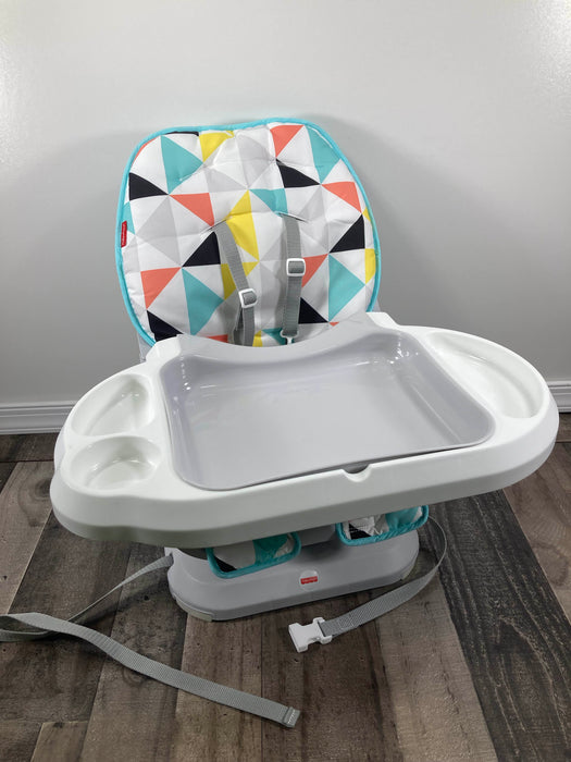 used Fisher Price Space Saver High Chair, Triangles