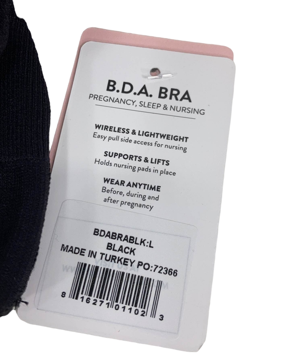secondhand Belly Bandit Bandita Maternity Nursing Bra, Black, L