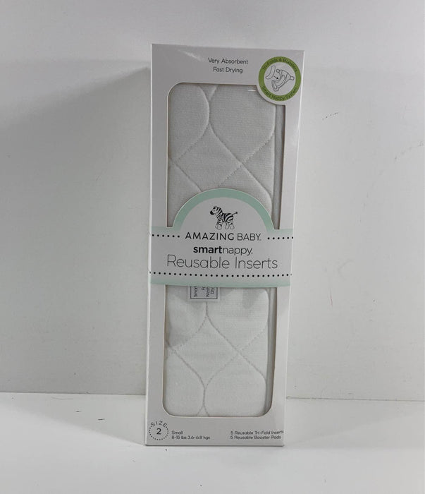 used Smart Nappy Reusable Inserts, 5 Pack, Size 2