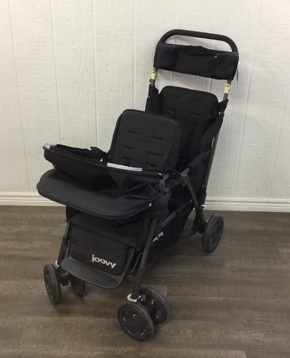 used Joovy Caboose Too Ultralight Graphite Sit And Stand Double Stroller