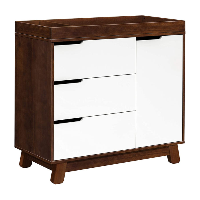 Babyletto Hudson 3-Drawer Dresser with Removable Changing Tray, Espresso-White, 2021