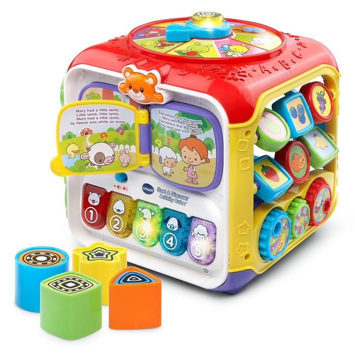 used VTech Sort And Discover Activity Cube