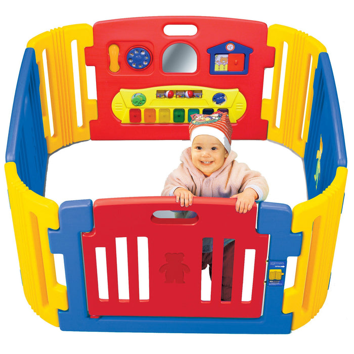 Friendly Toys Little Playzone With Electronic Lights And Sounds- 4 Panel