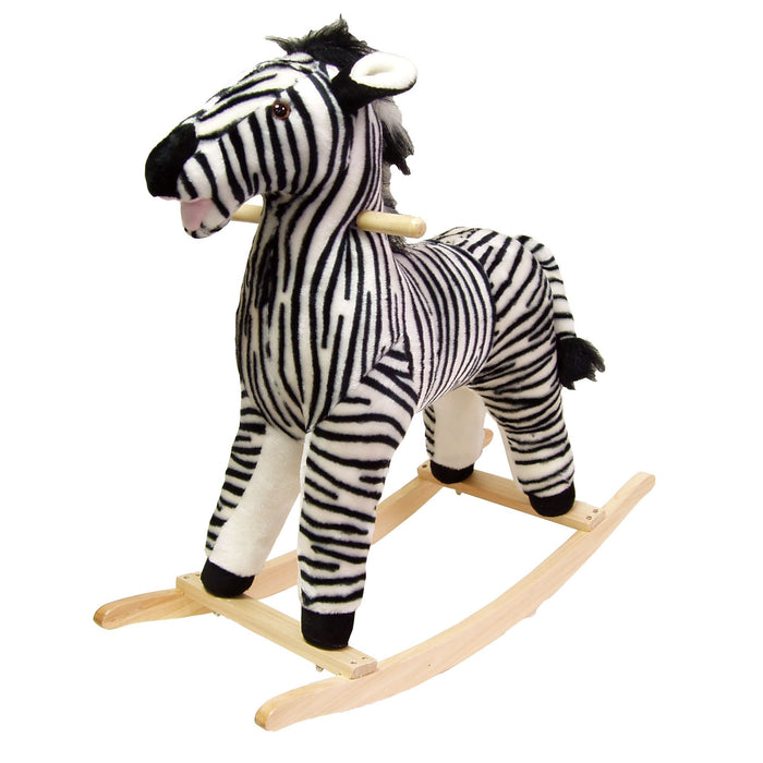 Happy Trails Zebra Plush Rocking Animal