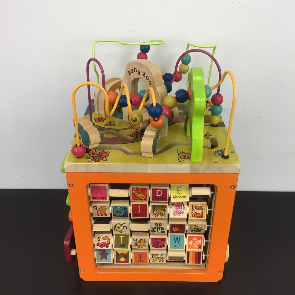 B. Toys Zany Zoo Wooden Activity Cube