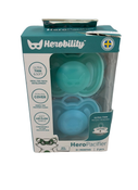 used Herobility Pacifier 2 Pack, Blue/Teal