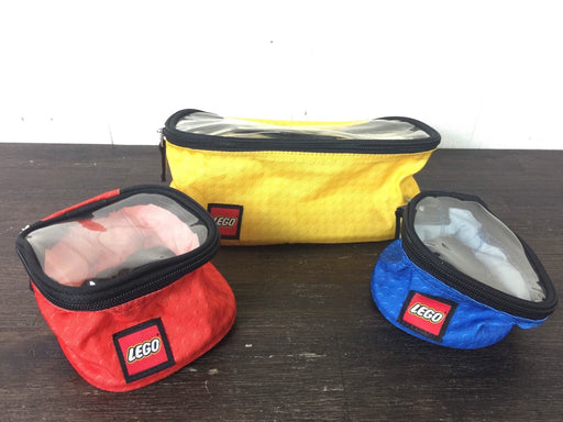 used LEGO 3 Piece Fabric Cube or Bin Set