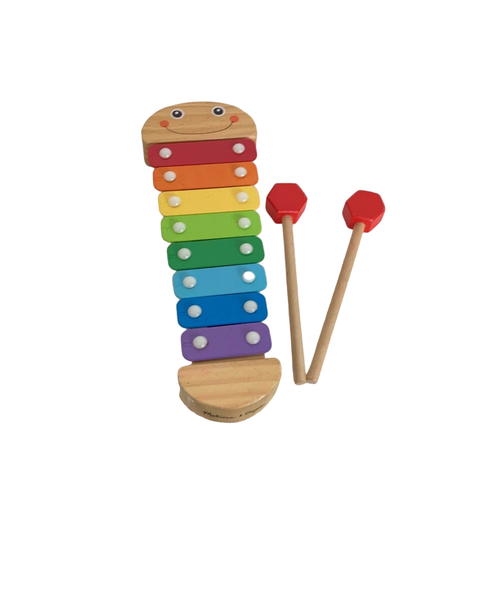 Melissa & doug wooden caterpillar deals xylophone