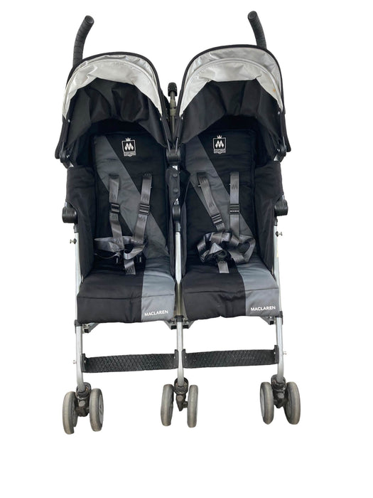 secondhand MacLaren Twin Triumph Stroller, 2012, Black/Charcoal