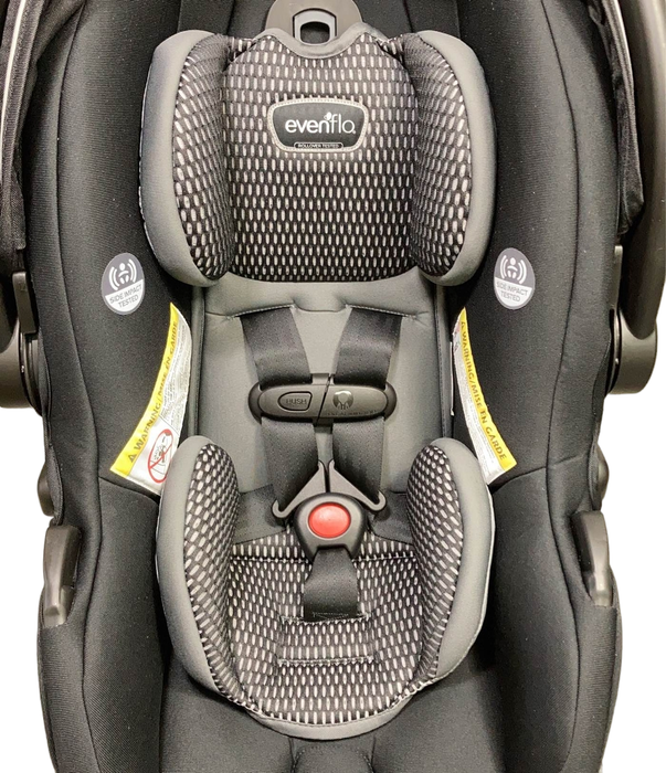 Evenflo LiteMax DLX Infant Car Seat with SafeZone Load Leg Base, 2023, Olympus