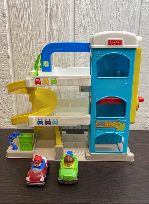 used Fisher Price Little People Helpful Neighbors Wheelie Garage