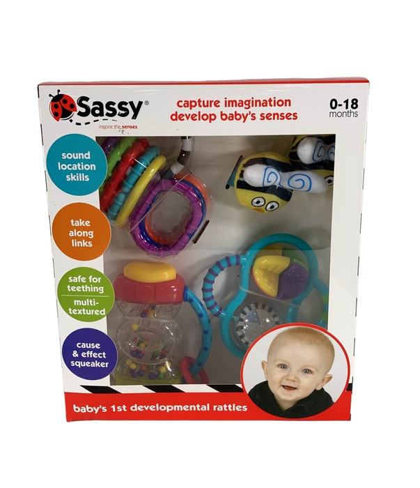 used Sassy Baby’s First Developmental Rattles