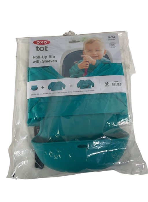 used OXO Tot Sleeved Roll Up Bib