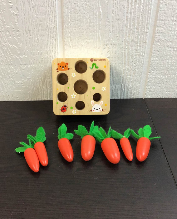 secondhand Goryeo Wooden Carrot Harvest Toy