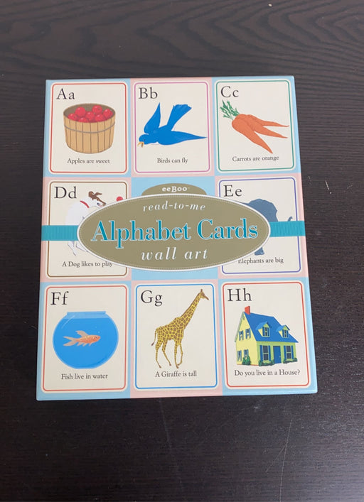 secondhand Eeboo Read-To-Me Alphabet Wall Cards