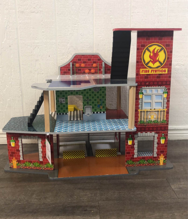 secondhand KidKraft Deluxe Fire Rescue Set