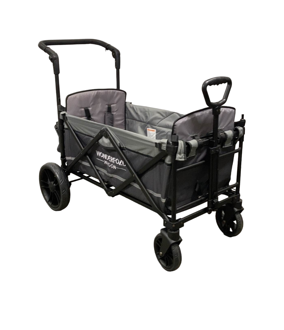 wonderfold x2 pull/push double stroller wagon Wonderfold X2 Push + Pull Double Stroller Wagon, 2022, Stone Gray