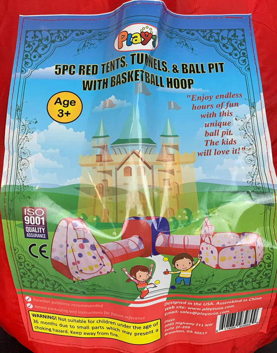 used Playz Tent, Tunnels & Ball Pit