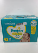 used Pampers Swaddlers Diapers, Size 1-HIDDEN PHOTO LOCATION 5/13