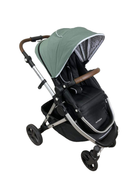 used Mockingbird Single Stroller, 2023, Sage, Watercolor Drops, Silver With Penny Leather