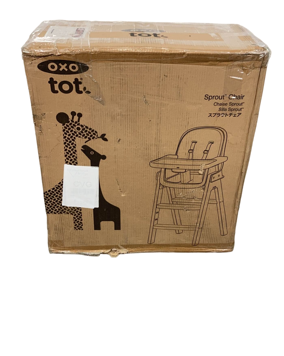 used OXO Tot Sprout High Chair, Taupe/Birch