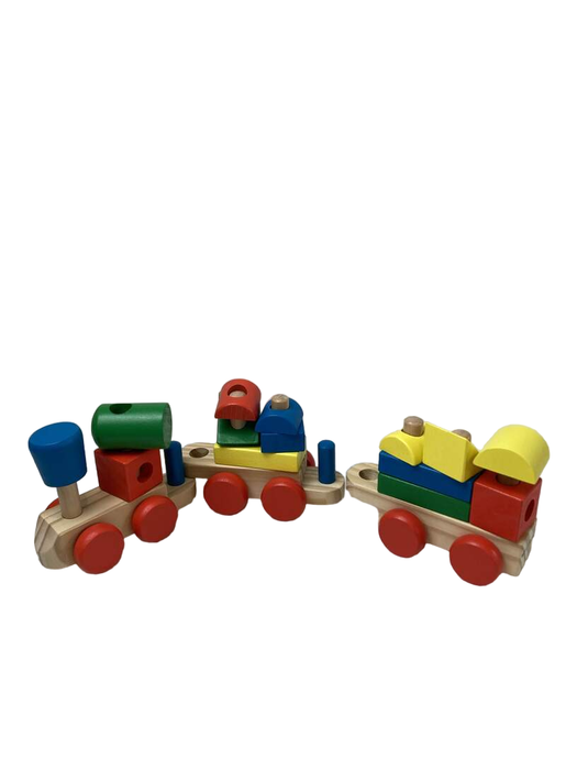 secondhand Melissa & Doug Stacking Train Toddler Toy