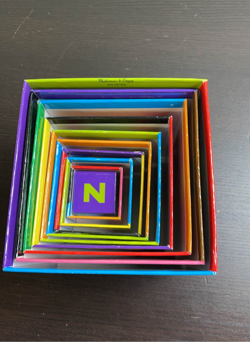 used Melissa & Doug Alphabet Stacking And Nesting Blocks