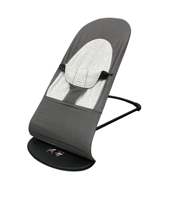 used BabyBjorn Bouncer Balance, Dark Grey/Grey, Black Frame