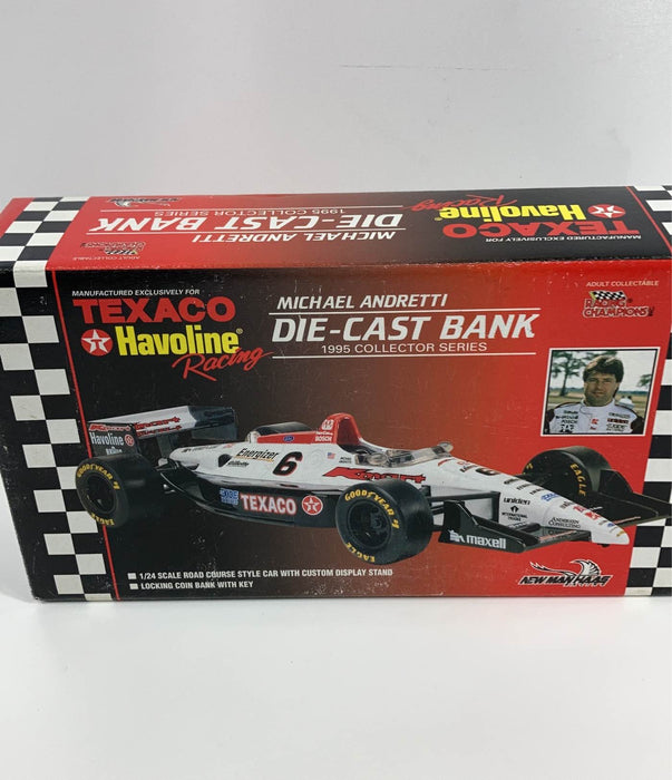 used Texaco Michael Andretti Die-cast Bank