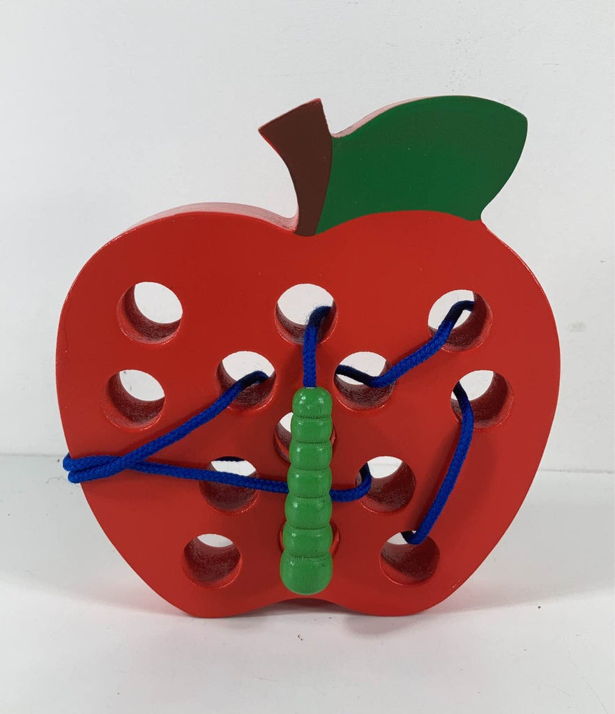 Lacing Apple Threading Toy