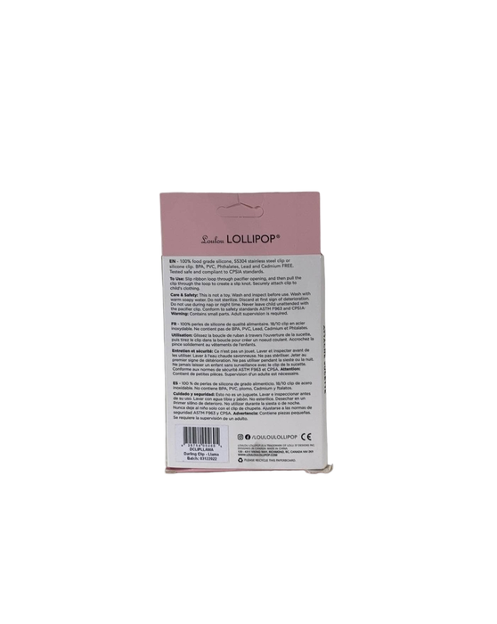 secondhand LouLou Lollipop Pacifier Clip, Llama, Darling