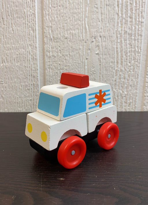 secondhand Melissa & Doug Stacking Emergency Vehicles