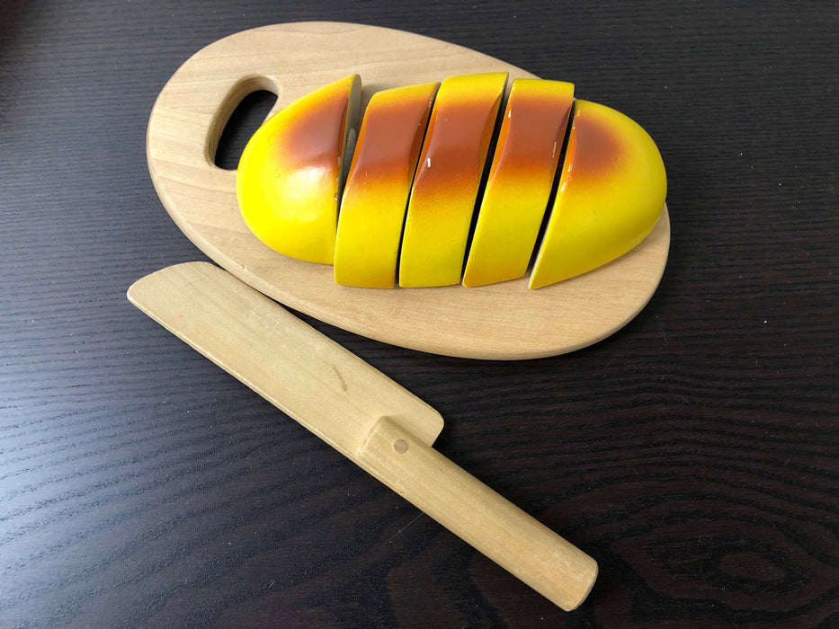 secondhand Melissa & Doug Cutting Food- Wooden Play Food