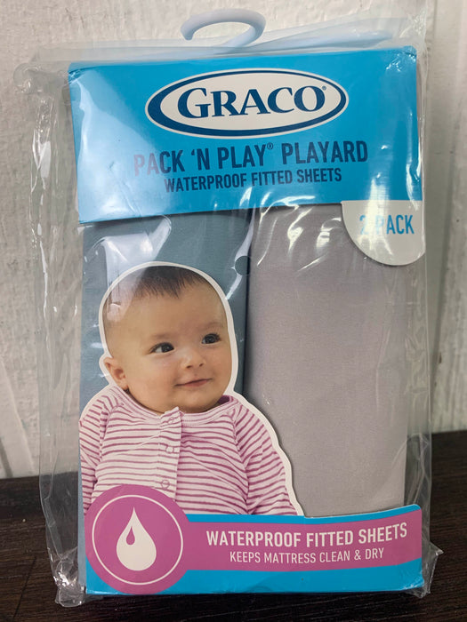 used Graco Pack n Play Fitted Sheet, 2 Pack