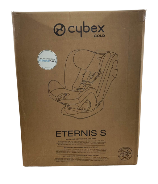 used Cybex Eternis S All-In-One Car Seat with SensorSafe, Lavastone Black, 2020