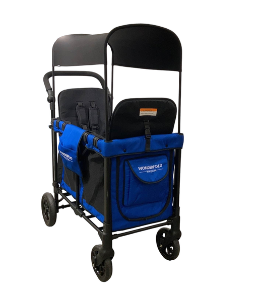 used Wonderfold W2 Original Multifunctional Double Stroller Wagon, 2021, Blue