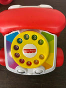 secondhand Fisher Price Chatter Telephone, And Dog Pull toy 