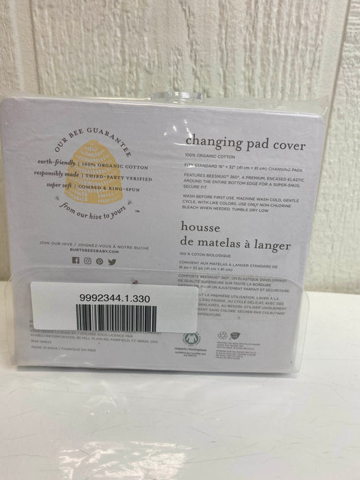 secondhand Burts Bees Changing Pad Cover