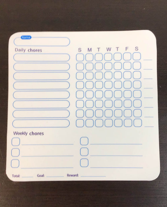 secondhand Chore Charts, -Magnetic Dry Erase