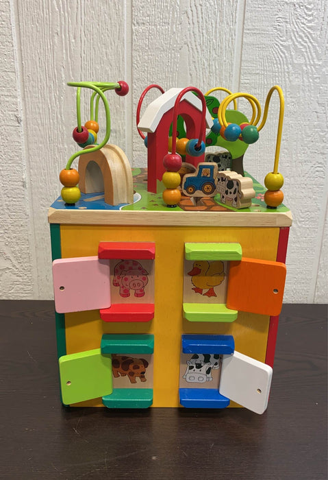 used Battat Wooden Activity Cube