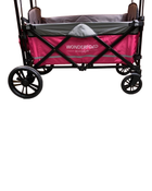 secondhand Wonderfold X2 Push + Pull Double Stroller Wagon, 2021, Pretty-n-Pink