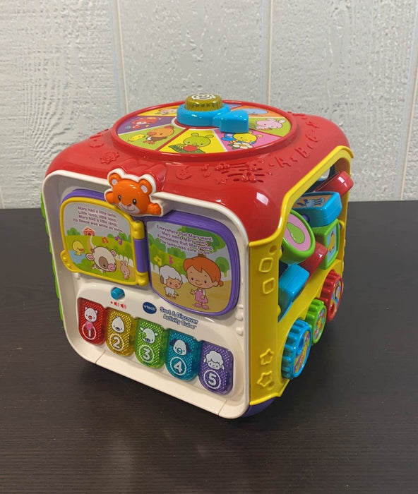 used VTech Sort And Discover Activity Cube