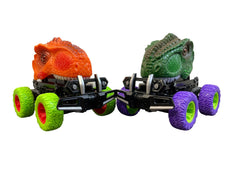 secondhand Two Pack Dinosaur Cars with Toy Blaster Launchers