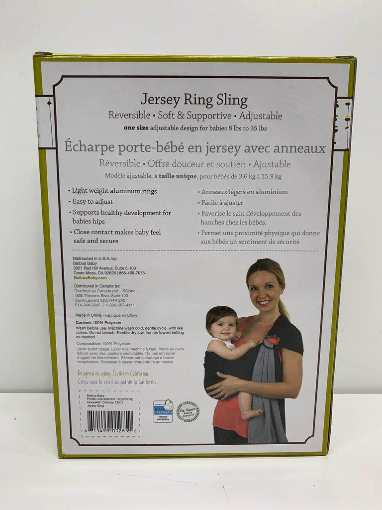 Balboa Baby Adjustable Sling Carrier, Jersey
