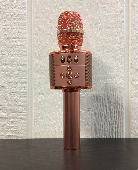secondhand BONAOK Wireless Bluetooth Karaoke Microphone, Rose Gold