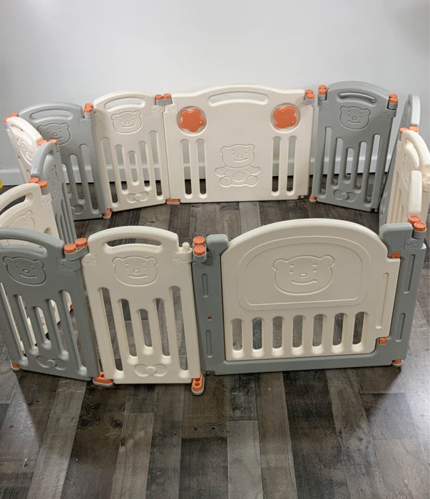secondhand Costway Foldable Baby Playpen 14 Panel Activity Center Safety Play Yard